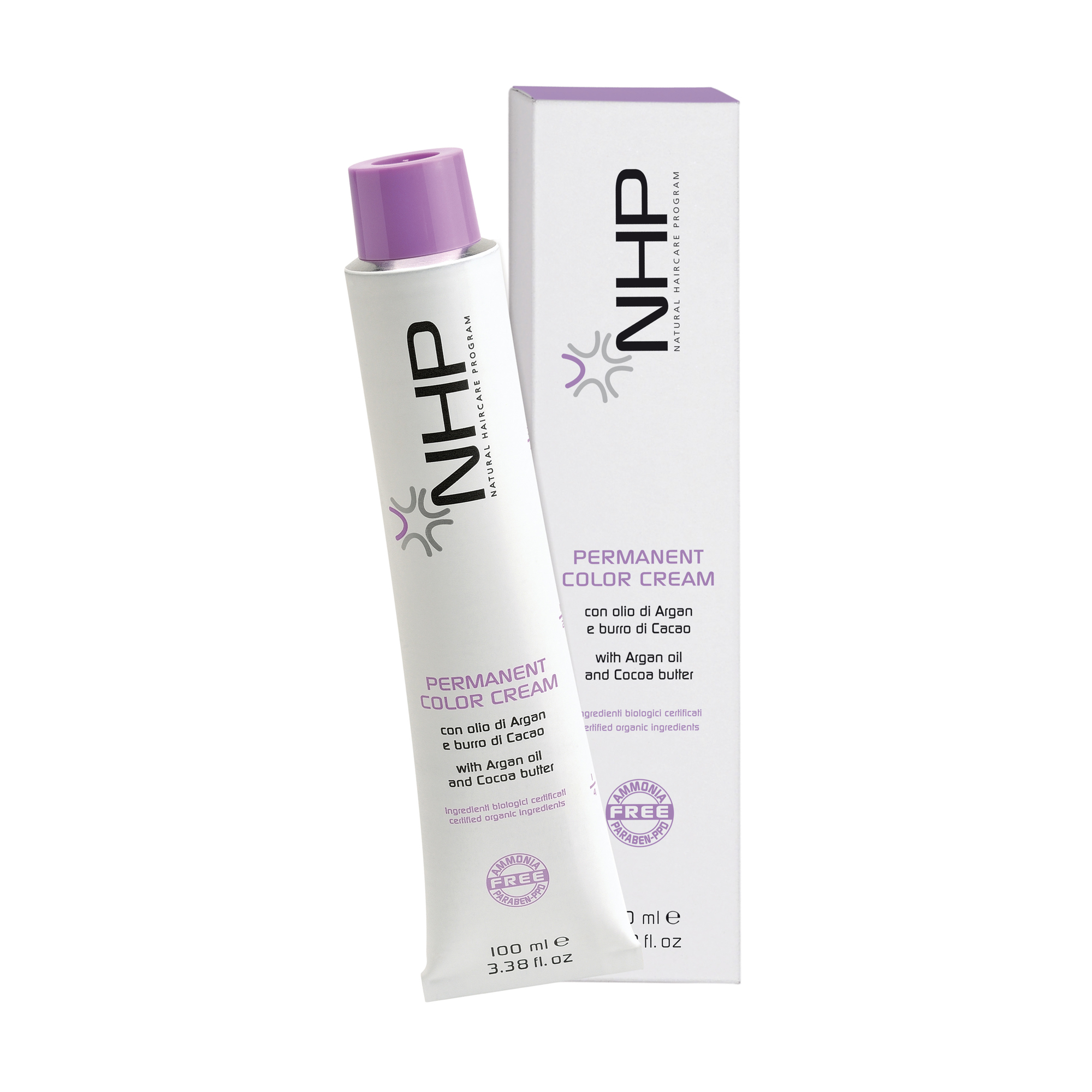 Безаміачна крем-фарба для волосся NHP Permanent Color Cream, 6.89 Карамель, 100 мл